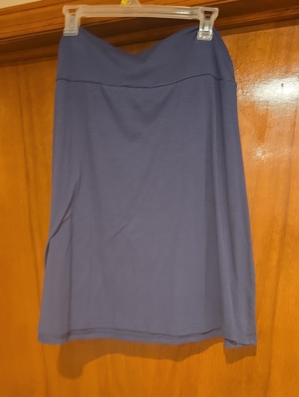 Faded Glory Slate Blue Midi Skirt